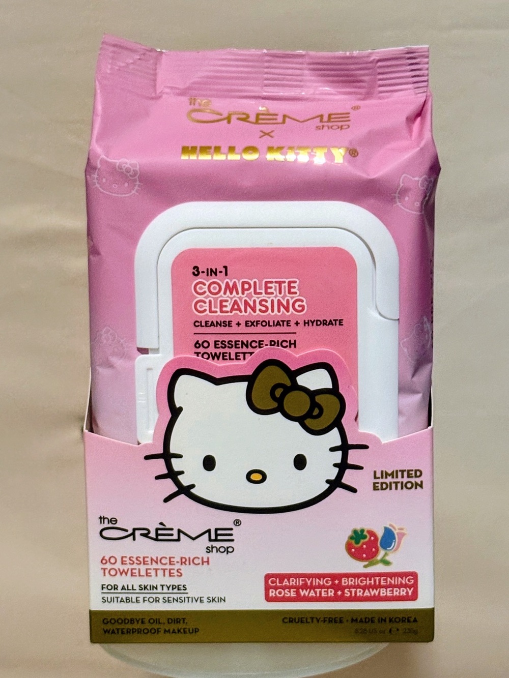 *5 for $25 - The Crème Shop Hello Kitty Complete Cleansing Towelettes - 60 Pack